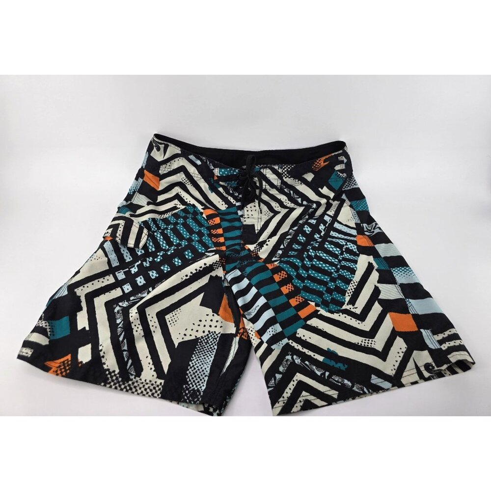 Kanu Surf, Men's Swim Trunks, Geometric Pattern, Beach Size 34